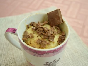 Bolo de Caneca de Chocolate no Microondas