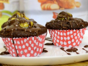 Muffin de Chocolate com Banana